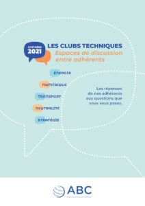 Énergie, numérique, transport, neutralité… Téléchargez la synthèse 2021 des clubs techniques !