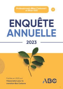 Bilan Carbone®- Enquête annuelle (2023)